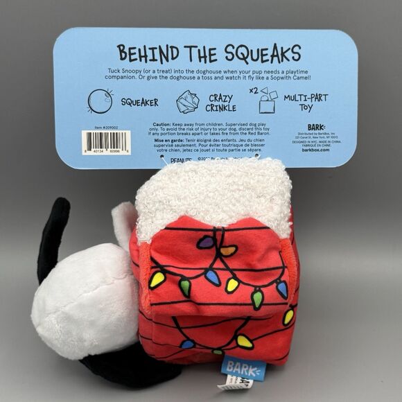 Bark Box Doghouse Snoopy Christmas Squeaker | Mercari Bark Box Doghouse Snoopy Christmas Squeaker Crinkle Plush Dog Toy XS-S 0-20lb